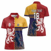 Custom British Lions Queensland Women Polo Shirt Unique Style - Wonder Print Shop