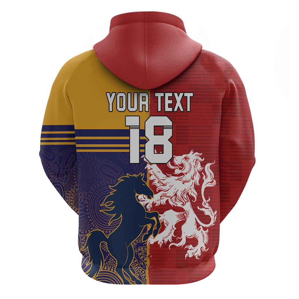 Custom British Lions Queensland Zip Hoodie Unique Style - Wonder Print Shop
