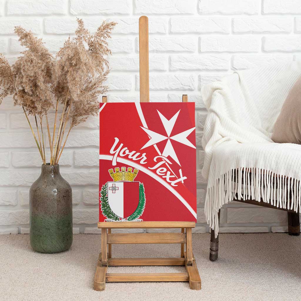 Personalized Malta Cross Coat Of Arms Canvas Wall Art - Wonder Print Shop