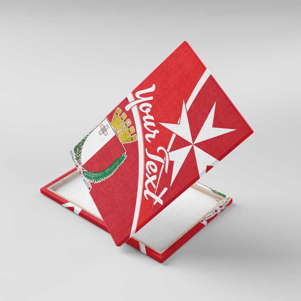 Personalized Malta Cross Coat Of Arms Canvas Wall Art - Wonder Print Shop