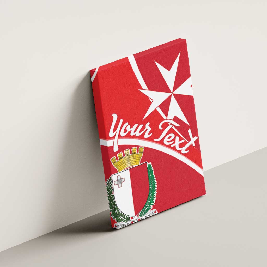 Personalized Malta Cross Coat Of Arms Canvas Wall Art - Wonder Print Shop