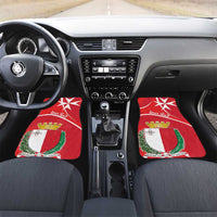 Personalized Malta Cross Coat Of Arms Car Mats - Wonder Print Shop