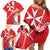 Personalized Malta Cross Coat Of Arms Family Matching Off Shoulder Short Dress and Hawaiian Shirt - Wonder Print Shop