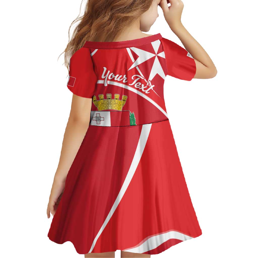 Personalized Malta Cross Coat Of Arms Family Matching Short Sleeve Bodycon Dress and Hawaiian Shirt - Wonder Print Shop