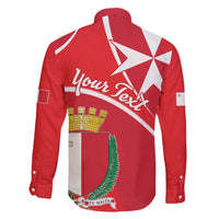 Personalized Malta Cross Coat Of Arms Family Matching Short Sleeve Bodycon Dress and Hawaiian Shirt - Wonder Print Shop