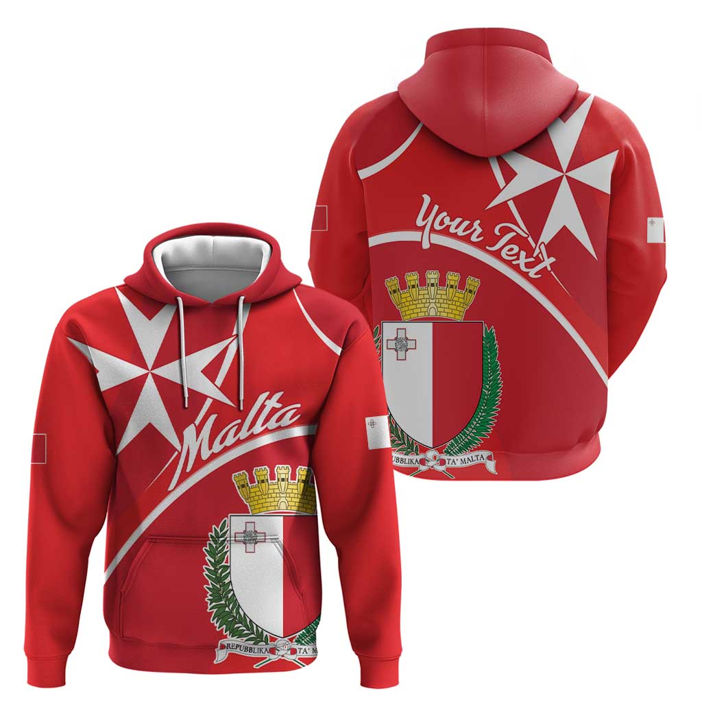 Personalized Malta Cross Coat Of Arms Hoodie - Wonder Print Shop