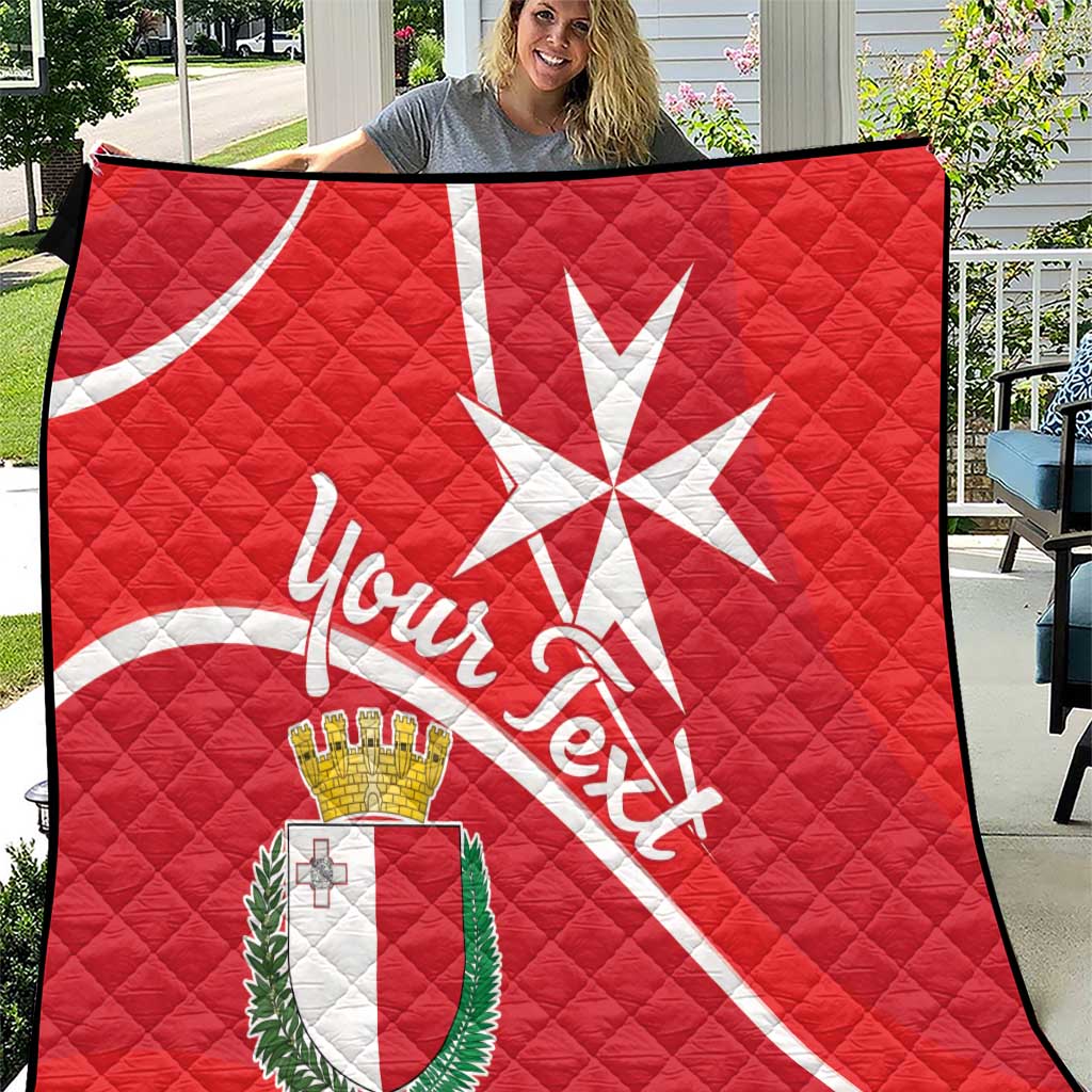 Personalized Malta Cross Coat Of Arms Quilt - Wonder Print Shop