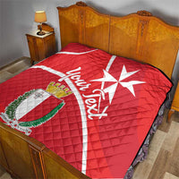 Personalized Malta Cross Coat Of Arms Quilt - Wonder Print Shop