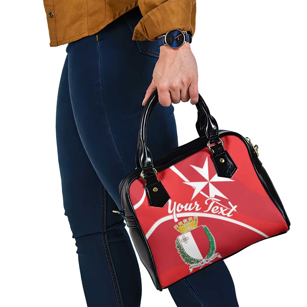 Personalized Malta Cross Coat Of Arms Shoulder Handbag