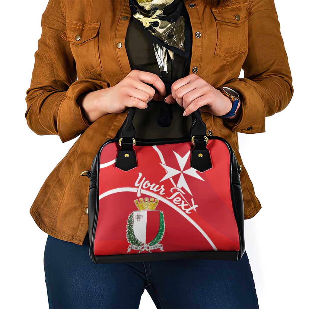Personalized Malta Cross Coat Of Arms Shoulder Handbag