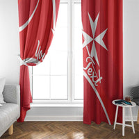 Personalized Malta Cross Coat Of Arms Window Curtain - Wonder Print Shop