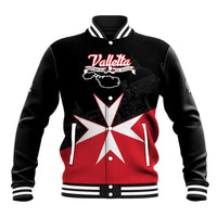 Personalized Malta Cross With Valletta Capital Baseball Jacket - Wonder Print Shop