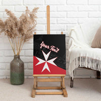Personalized Malta Cross With Valletta Capital Canvas Wall Art - Wonder Print Shop