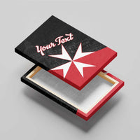 Personalized Malta Cross With Valletta Capital Canvas Wall Art - Wonder Print Shop