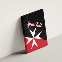 Personalized Malta Cross With Valletta Capital Canvas Wall Art - Wonder Print Shop