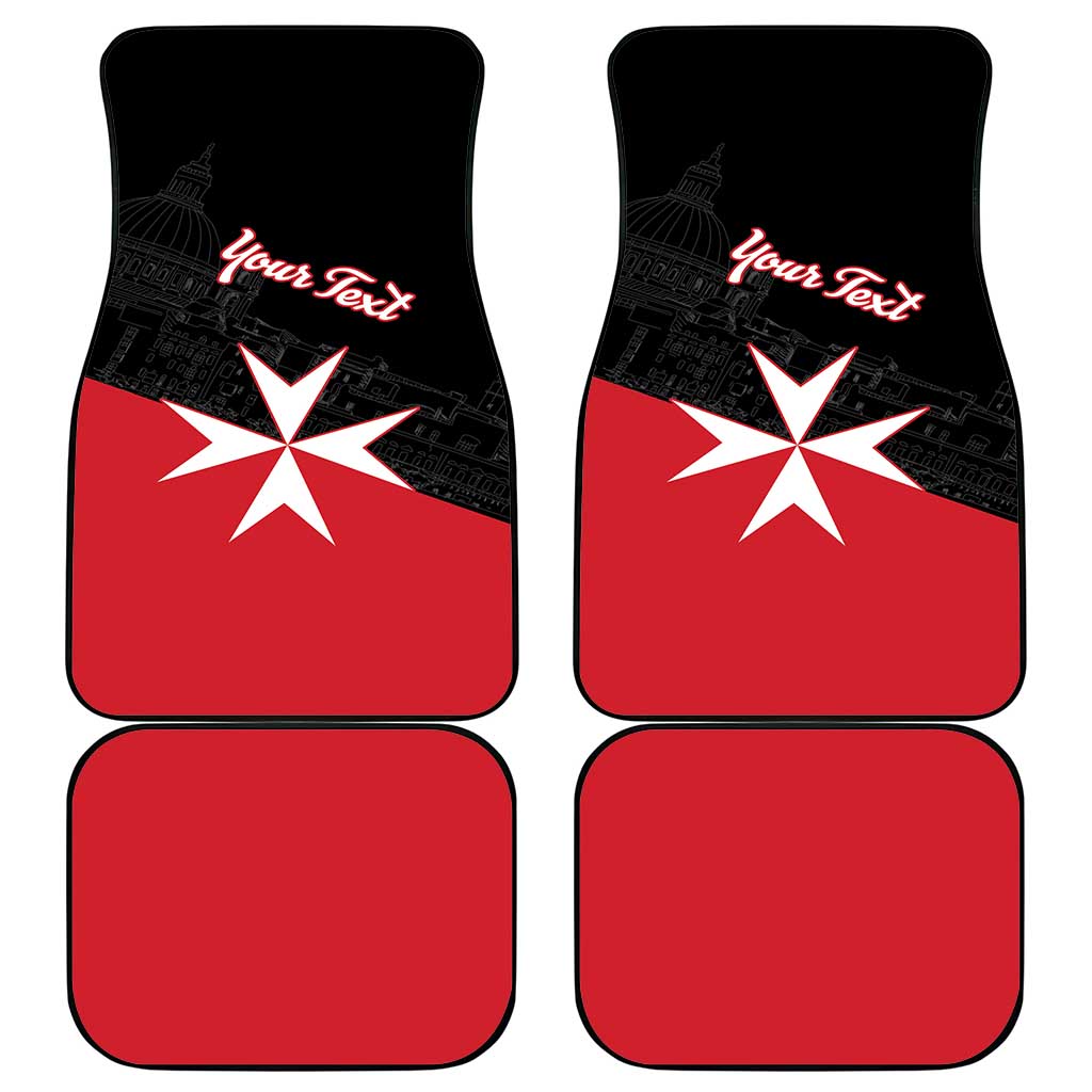 Personalized Malta Cross With Valletta Capital Car Mats - Wonder Print Shop