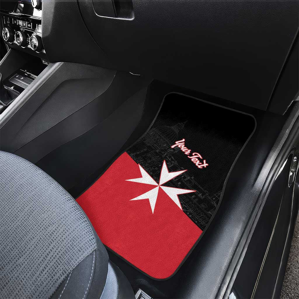 Personalized Malta Cross With Valletta Capital Car Mats - Wonder Print Shop