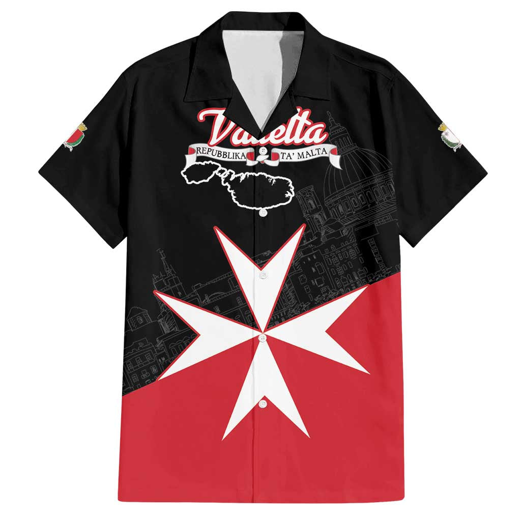 Personalized Malta Cross With Valletta Capital Family Matching Summer Maxi Dress and Hawaiian Shirt - Wonder Print Shop