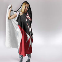 Personalized Malta Cross With Valletta Capital Hooded Blanket