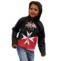 Personalized Malta Cross With Valletta Capital Kid Hoodie - Wonder Print Shop