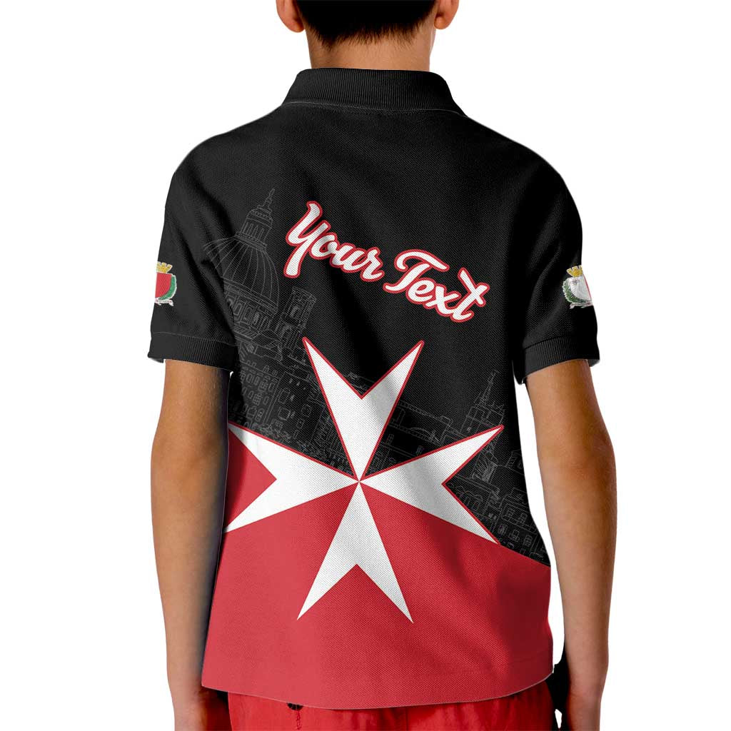 Personalized Malta Cross With Valletta Capital Kid Polo Shirt - Wonder Print Shop