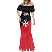 Personalized Malta Cross With Valletta Capital Mermaid Dress - Wonder Print Shop