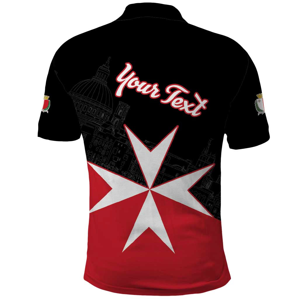 Personalized Malta Cross With Valletta Capital Polo Shirt - Wonder Print Shop