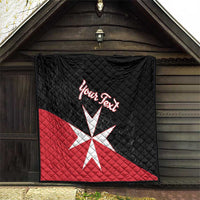 Personalized Malta Cross With Valletta Capital Quilt - Wonder Print Shop