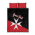 Personalized Malta Cross With Valletta Capital Quilt Bed Set - Wonder Print Shop