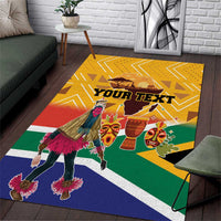 Personalized South Africa Heritage Day Area Rug With Traditional Dancer - Wonder Print Shop