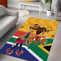 Personalized South Africa Heritage Day Area Rug With Traditional Dancer - Wonder Print Shop