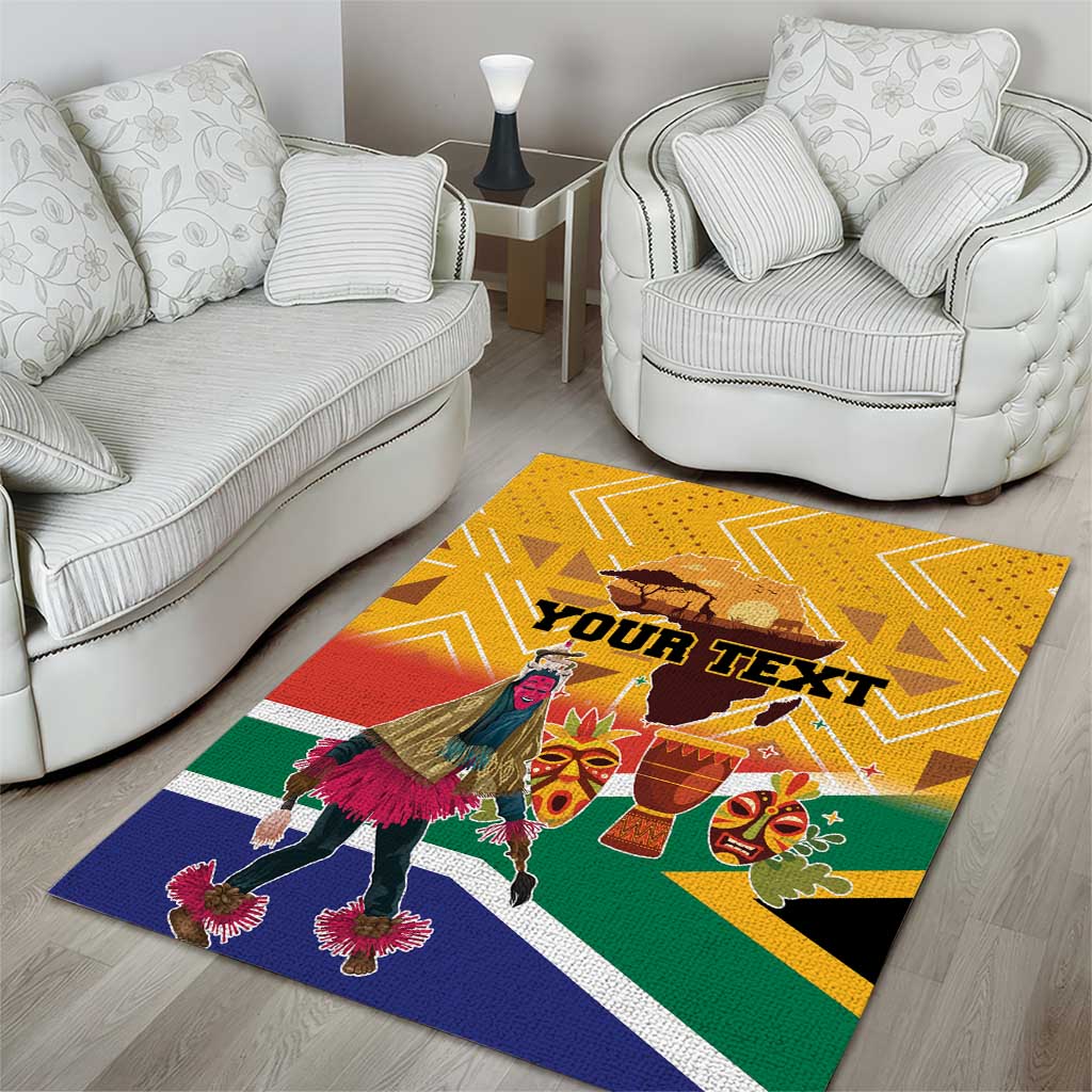 Personalized South Africa Heritage Day Area Rug With Traditional Dancer - Wonder Print Shop