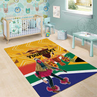 Personalized South Africa Heritage Day Area Rug With Traditional Dancer - Wonder Print Shop