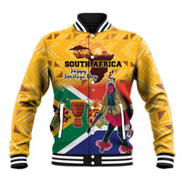 Personalized South Africa Heritage Day Baseball Jacket With Traditional Dancer - Wonder Print Shop