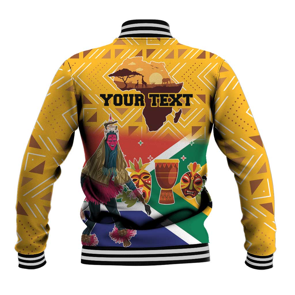 Personalized South Africa Heritage Day Baseball Jacket With Traditional Dancer - Wonder Print Shop