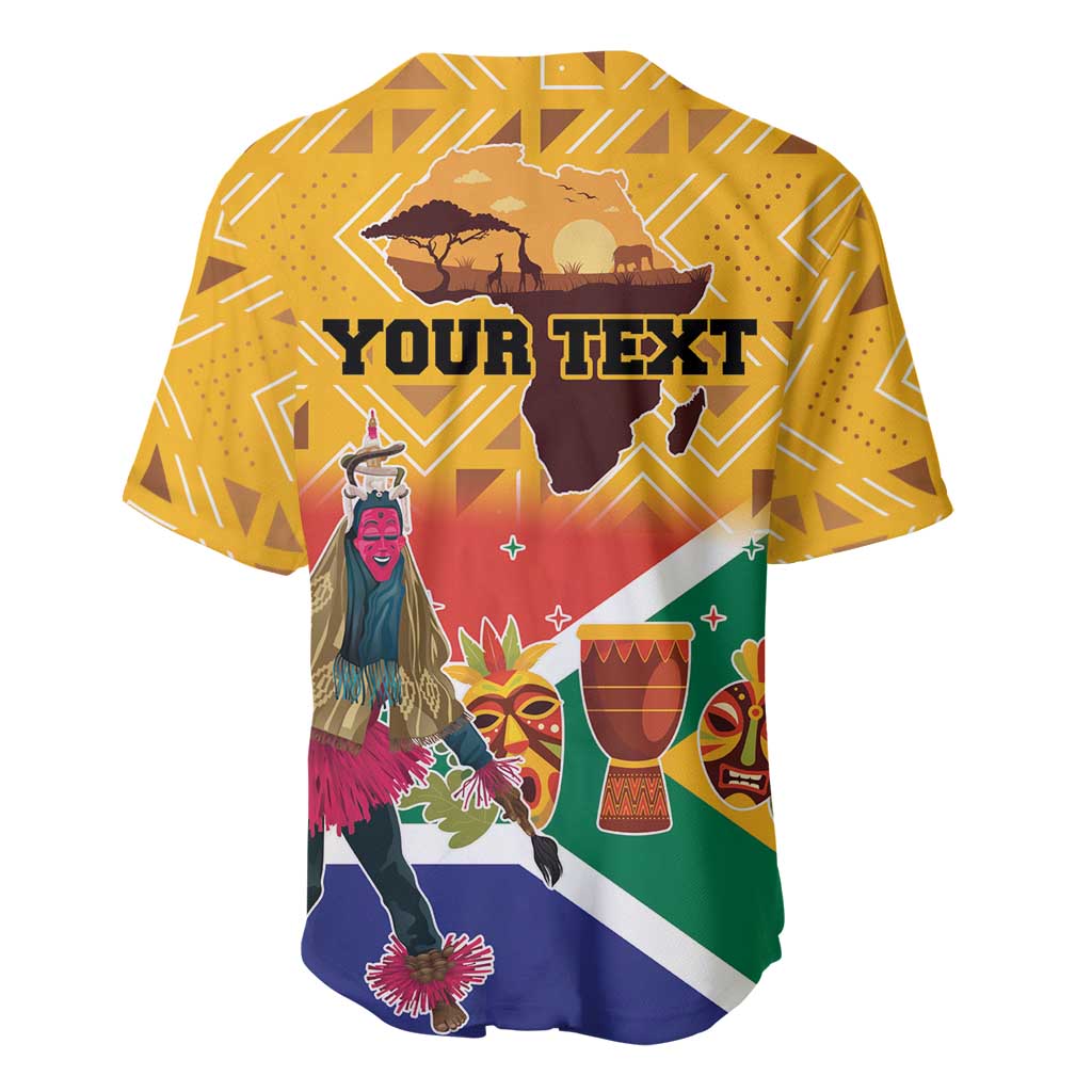 Personalized South Africa Heritage Day Baseball Jersey With Traditional Dancer - Wonder Print Shop