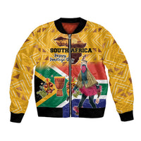 Personalized South Africa Heritage Day Bomber Jacket With Traditional Dancer - Wonder Print Shop