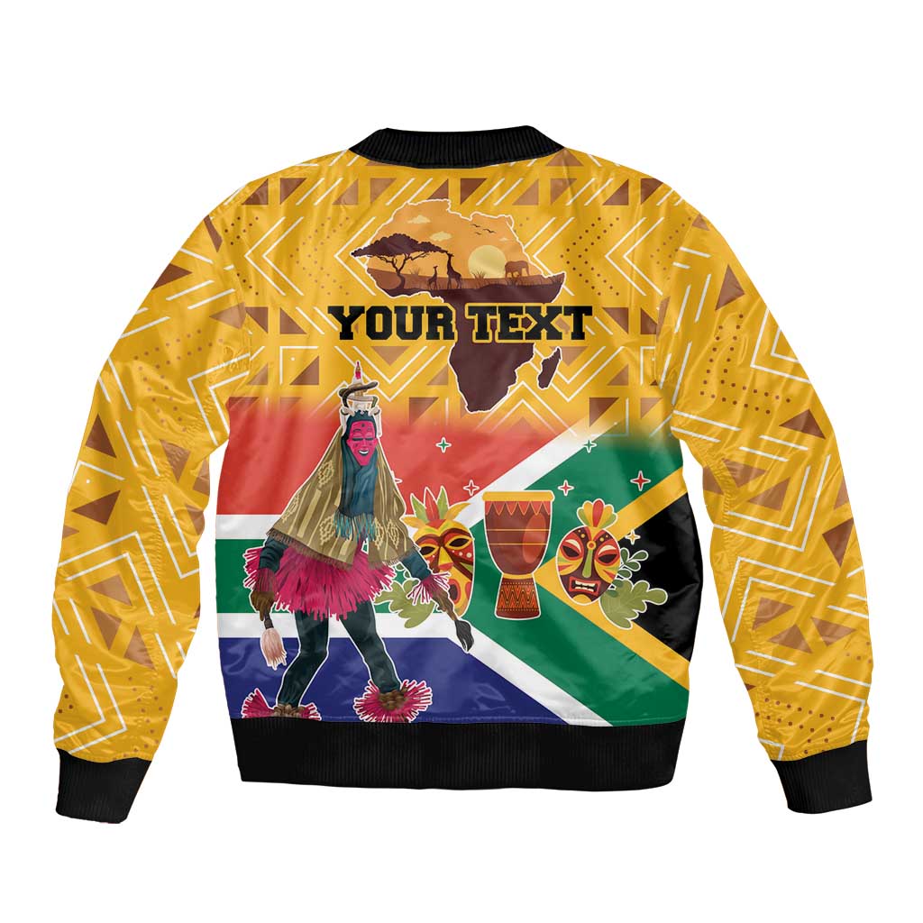 Personalized South Africa Heritage Day Bomber Jacket With Traditional Dancer - Wonder Print Shop