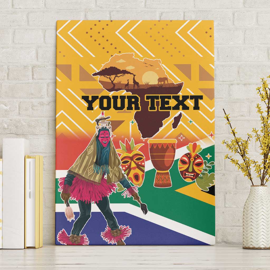 Personalized South Africa Heritage Day Canvas Wall Art With Traditional Dancer - Wonder Print Shop