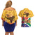 Personalized South Africa Heritage Day Couples Matching Off Shoulder Short Dress and Hawaiian Shirt With Traditional Dancer - Wonder Print Shop