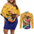 Personalized South Africa Heritage Day Couples Matching Off Shoulder Short Dress and Long Sleeve Button Shirt With Traditional Dancer - Wonder Print Shop