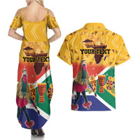 Personalized South Africa Heritage Day Couples Matching Summer Maxi Dress and Hawaiian Shirt With Traditional Dancer - Wonder Print Shop