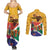 Personalized South Africa Heritage Day Couples Matching Summer Maxi Dress and Long Sleeve Button Shirt With Traditional Dancer - Wonder Print Shop