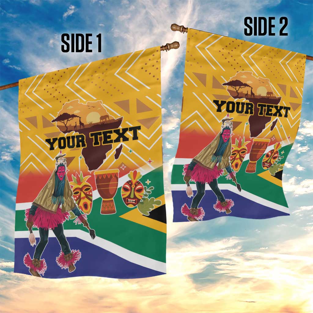Personalized South Africa Heritage Day Garden Flag With Traditional Dancer - Wonder Print Shop