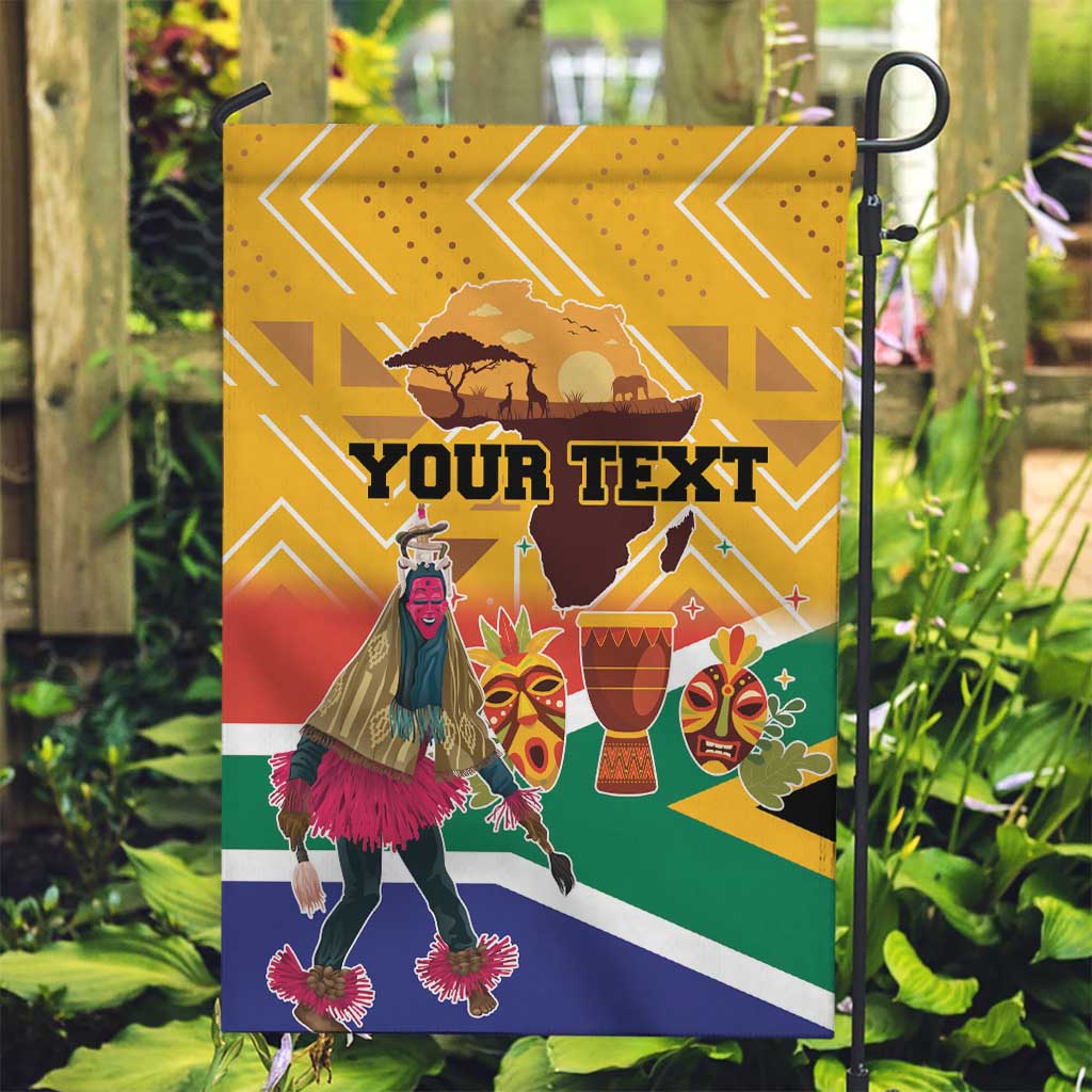Personalized South Africa Heritage Day Garden Flag With Traditional Dancer - Wonder Print Shop