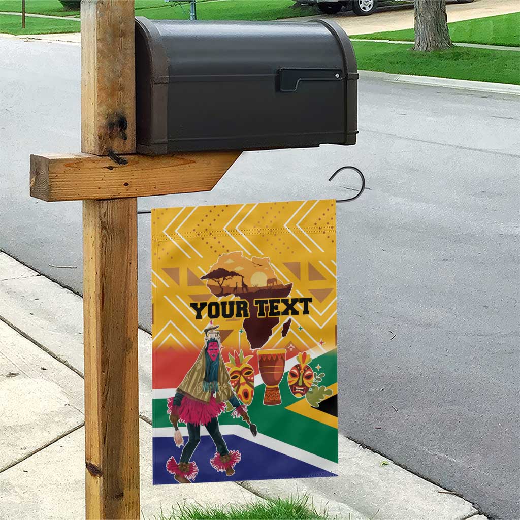 Personalized South Africa Heritage Day Garden Flag With Traditional Dancer - Wonder Print Shop