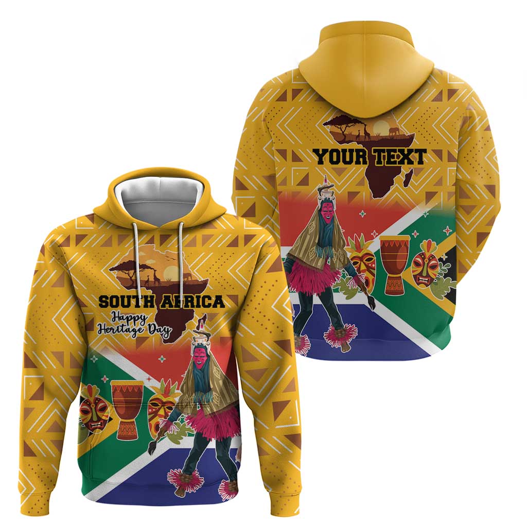 Personalized South Africa Heritage Day Hoodie With Traditional Dancer - Wonder Print Shop