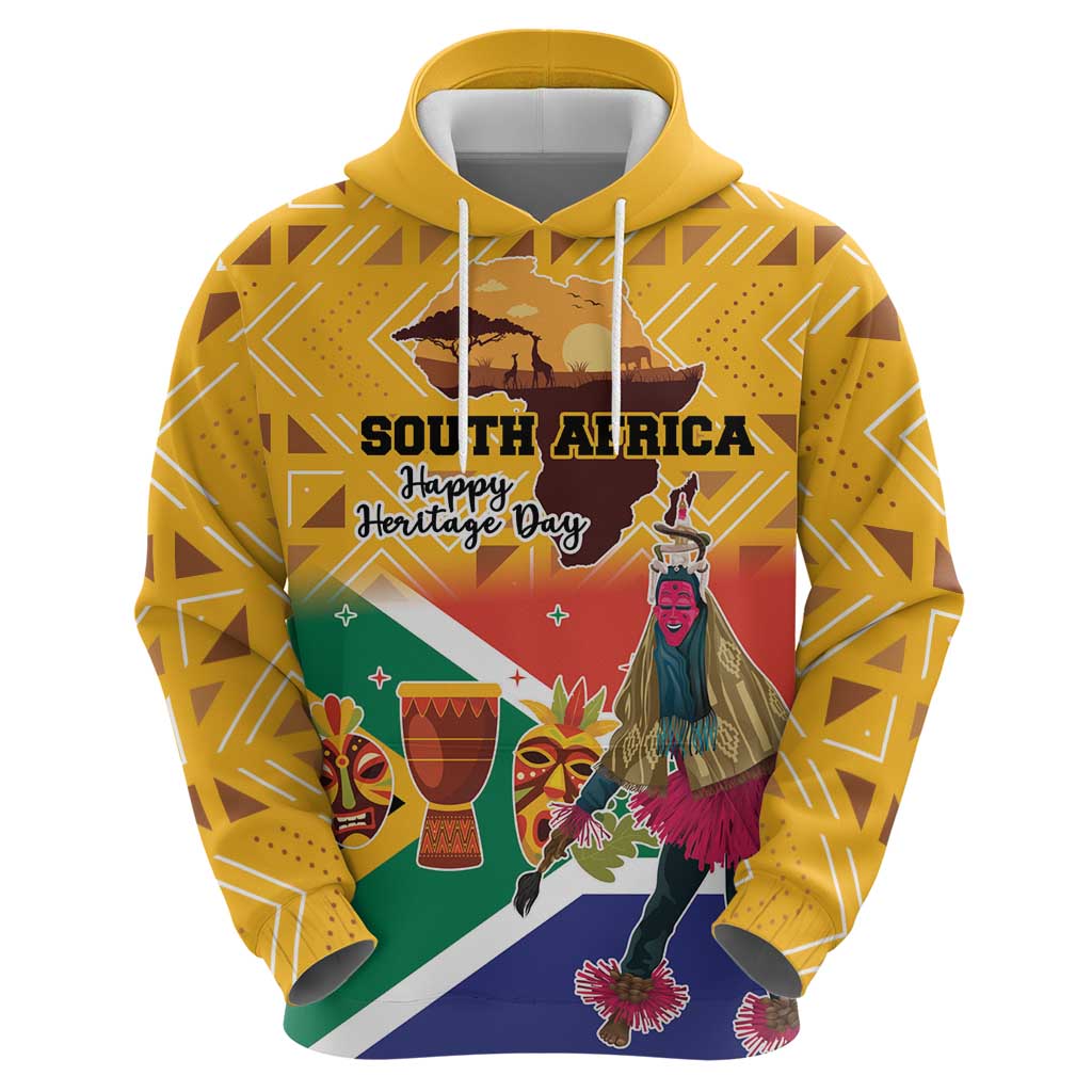 Personalized South Africa Heritage Day Hoodie With Traditional Dancer - Wonder Print Shop