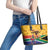 Personalized South Africa Heritage Day Leather Tote Bag With Traditional Dancer - Wonder Print Shop