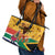 Personalized South Africa Heritage Day Leather Tote Bag With Traditional Dancer - Wonder Print Shop